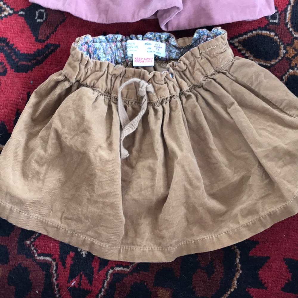 2 baby corduroy skirts
